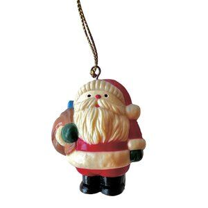 Santa Claus Ornament Vintage Christmas Tree Hanging 5"
